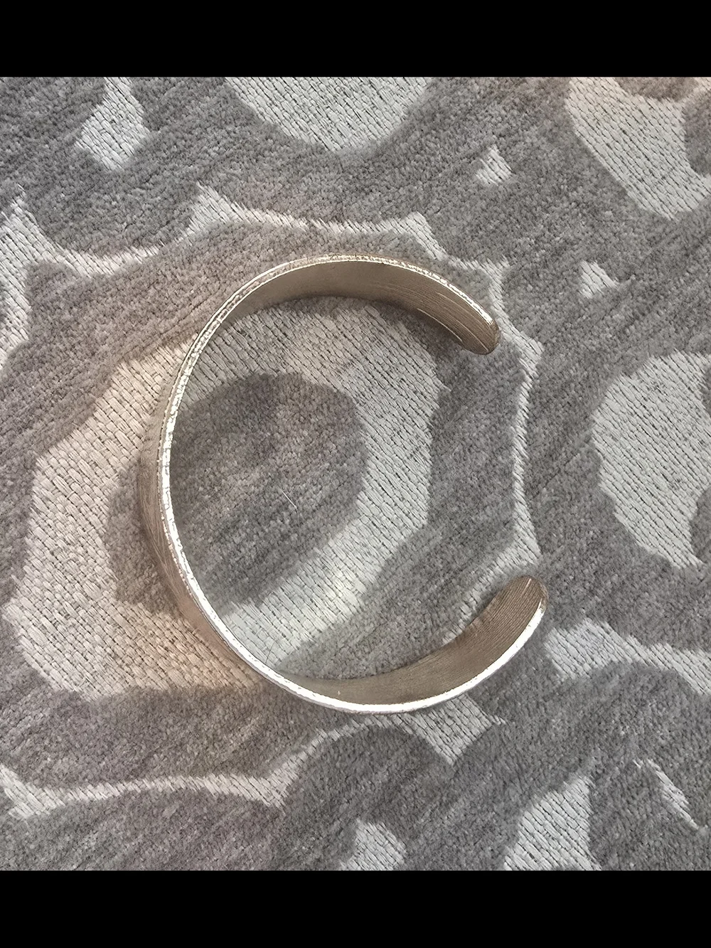 Gold Textured Cuff Bracelet - Unbranded